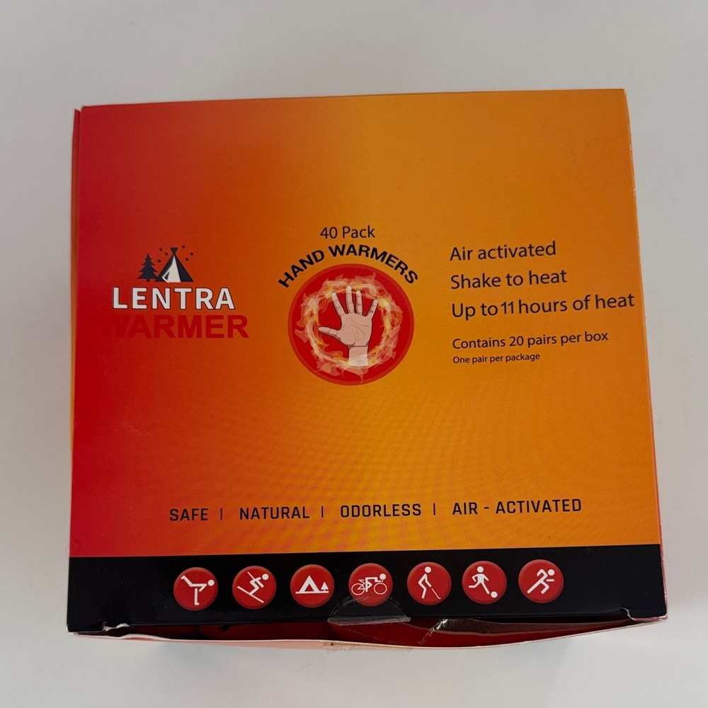Lentra Hand Warmers 40 Pack